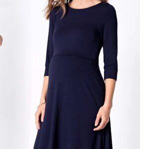 Seraphine Maternity & Nursing Dress Navy Size 14